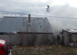 Пожарные отбили от огня частный дом в Саратове